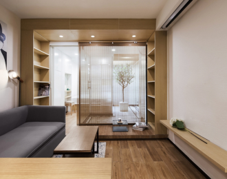 Căn hộ 31 m2 sáng trưng dù không có cửa sổ