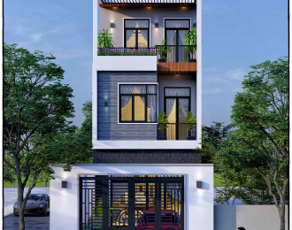 nhà phố hiện đại 3 tầng 5x16