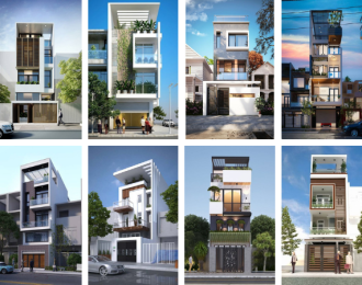 Tổng hợp những mẫu nhà phố mặt tiền đẹp 2024
