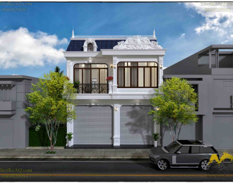 Nhà phố phong cách cổ điển chị Ngọc- Đồng Nai (10x16)