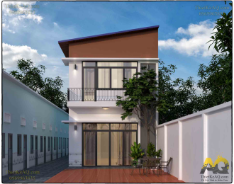 Nhà tiền chế 2 tầng 5.6x12