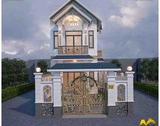 Thiết kế nhà phố 1 trệt 1 làu của Anh Lê Minh