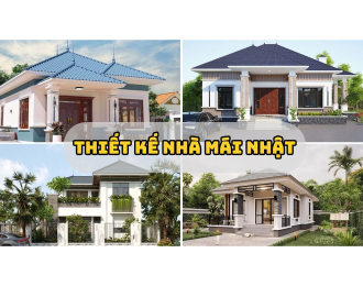 THIẾT KẾ NHÀ MÁI NHẬT ĐẸP