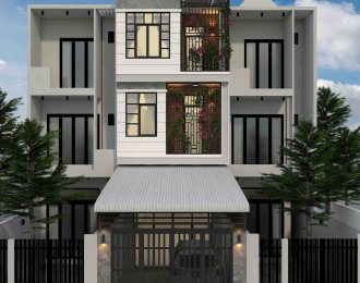 Thiết kế nhà phố 3 tầng của anh Giáp _  Bình Thạnh