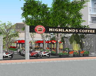 Bàn ghé cafe hệ thống cafe Highland, tiện lợi, chắc chắn, tăng doanh thu
