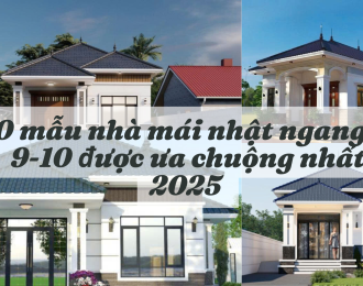 20 mẫu nhà mái nhật ngang 8-9-10 được ưa chuộng nhất 2025 
