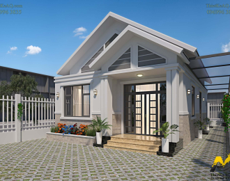 Nhà vườn cấp 4 mái Thái (7,2x12,6) - Anh Tân (Tây Ninh)