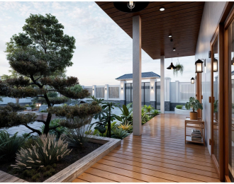 Thiết Kế Homestay Nhà Mái Nhật 150m2 Anh Cường - Đà Lạt