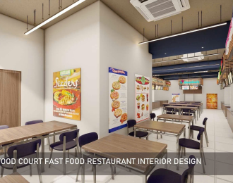 Mẫu Thiết Kế Food Court Nhà Hàng Hiện Đại Đẹp Mắt