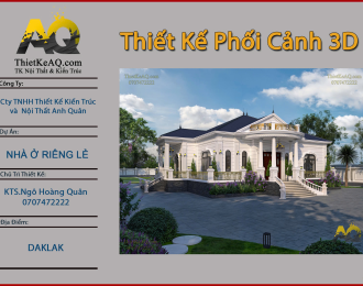 Thiết Kế Nhà Mái Nhật 280m2 - Đắk Lắk