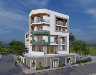 Thiết Kế Nhà 5 Tầng 2 Mặt Tiền - 71m2 sàn - Tân Phú