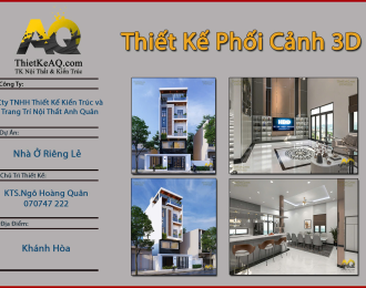 Thiết Kế Trọn Gói Nội Ngoại Thất Nhà 5 Tầng - 7x15 - Khánh Hòa