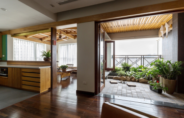 Căn chung cư ở Hà Nội giống nhà vườn kiểu Nhật