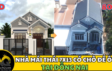 Chỉ với 750tr trọn gói toàn bộ nội thất nhà mái thái do AQ thiết kế nhà mái thái và thi công