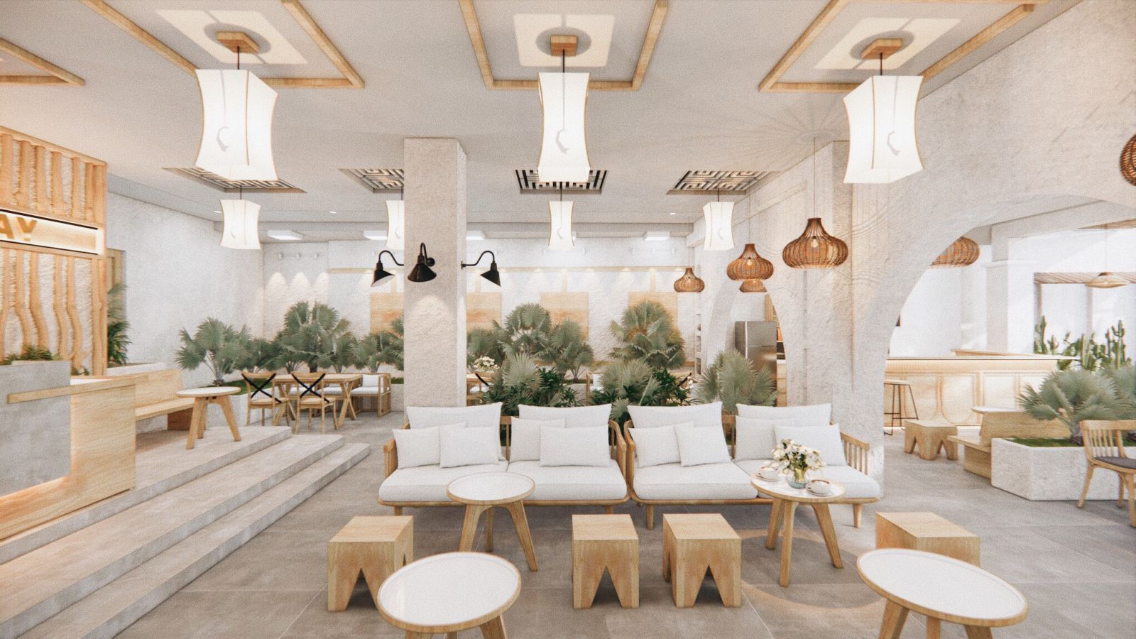 Phong cách tối giản và sự tinh tế trong phong cách thiết kế quán cafe 1