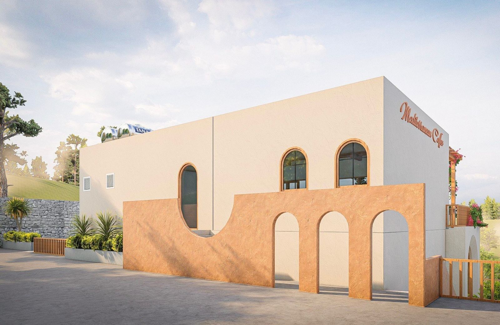 Thiết kế quán cafe chiều tà, bình yên, ấm áp gần gửi thiên nhiên 3